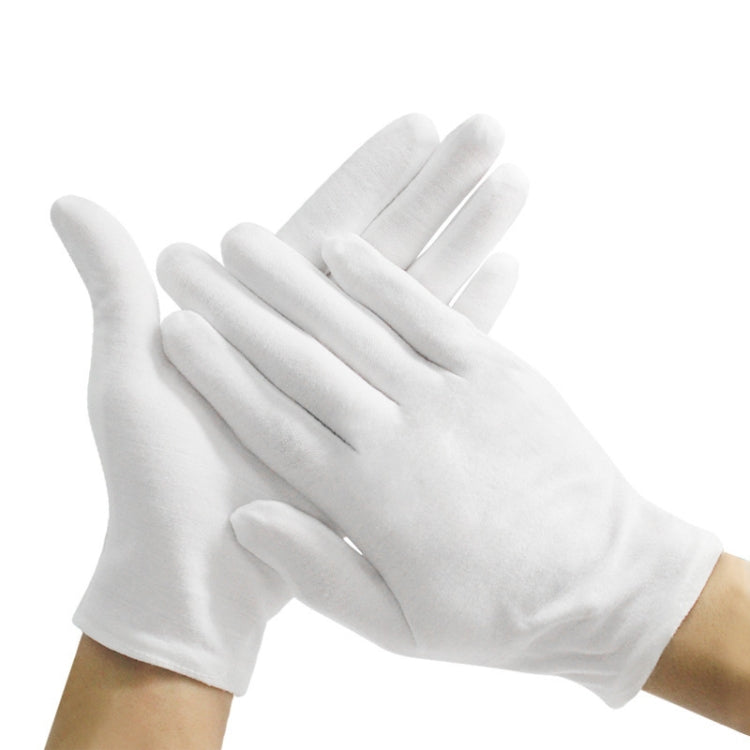12 Pairs Pure Cotton Working Gloves, Thin Section, Thin Section