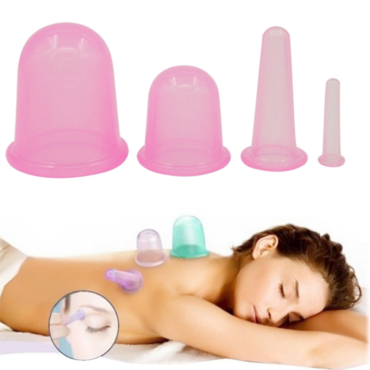 4 in 1 Health Care Body Massage Vacuum Silicone Cupping Cups
