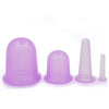 4 in 1 Health Care Body Massage Vacuum Silicone Cupping Cups,Random Color Delivery, 4 in 1