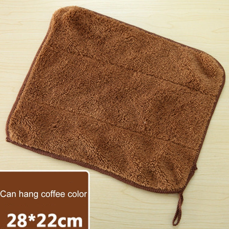 Bamboo Fiber Washing Dish Towel Kitchen Cleaning Cloth Double-Sided Scouring Cloth Water Absorption Non-Stick Oil,Can Hang,Random Color Delivery, Can Hang