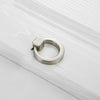 4201 Wire Drawing Single Hole Zinc Alloy Ring Round Handle for Cabinet Wardrobe Drawer Door, 4201 Wire Drawing