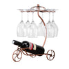 Dining Bar Wine Cabinet Fashion Creative Wrought Iron Decorations Six Wine Glasses Rack Wine Rack, Creative Wine Rack