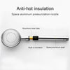 Space Aluminum Round Shape High Pressure Handheld Shower Head Water Saving Bathroom Accessories, Size: 23 x 8.2 x 2cm, BT-209 (Silver)