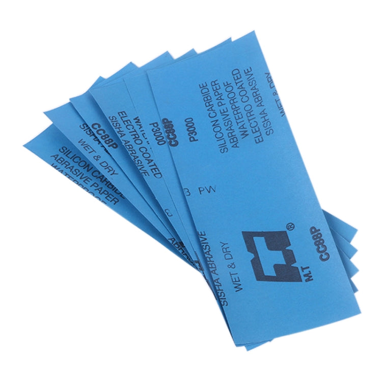 10pcs Grit 2500 Wet And Dry Polishing Grinding Sandpaper，Size: 23 x 9cm, Grit 2500