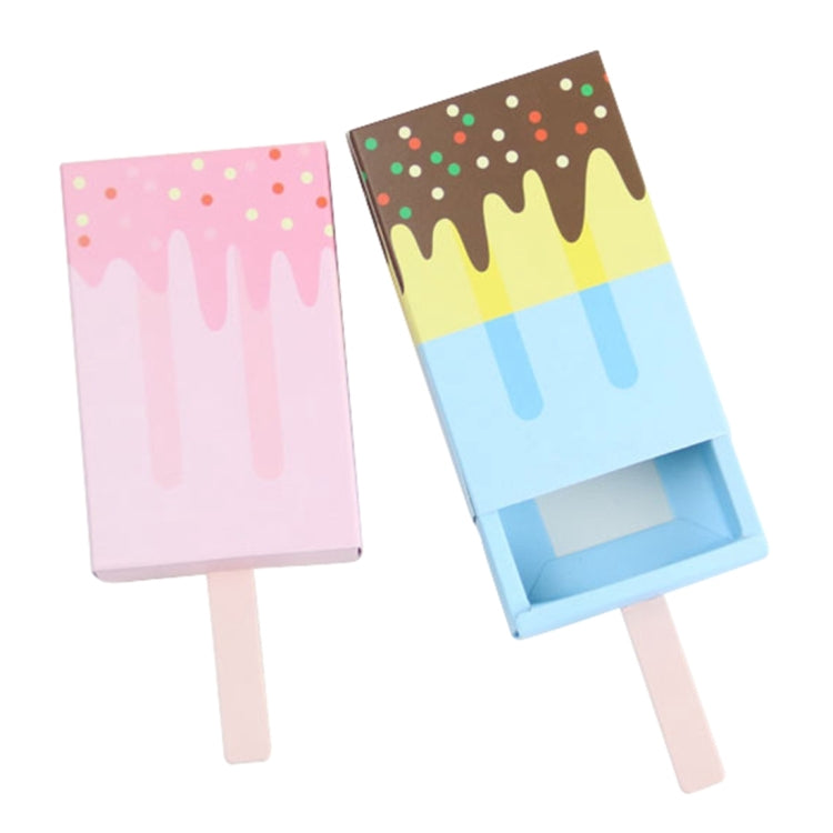 100 PCS European Creativity Ice Cream Candy Packing Box, Size: 10.5*6.8*2.8cm, Ice Cream shaped