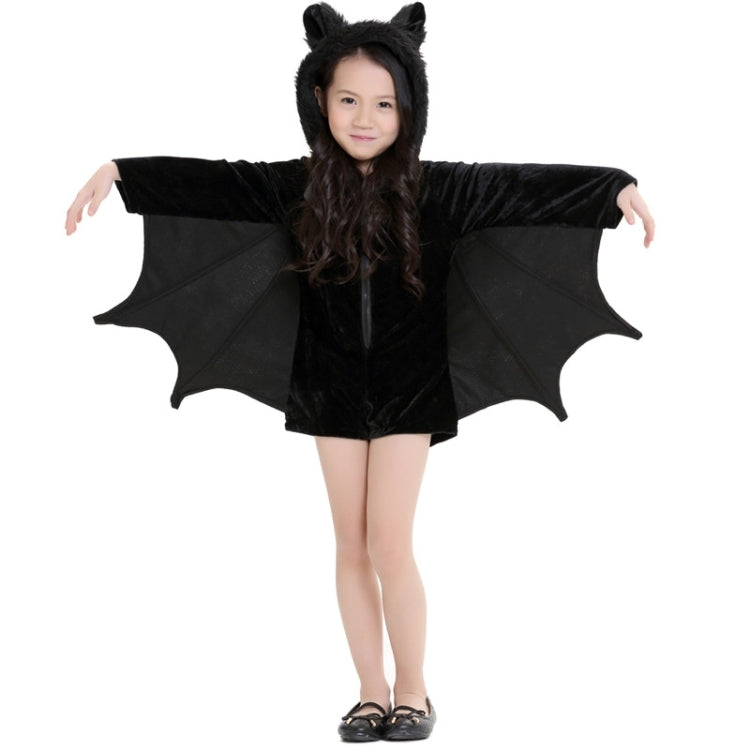 Halloween Costume Children and Women Bat Vampire Clothing Stage Performance Cosplay Clothing, Size:XS, Bust: 76cm, Clothes Long: 57cm, Suggested Height:100-120cm, Size: XS Children
