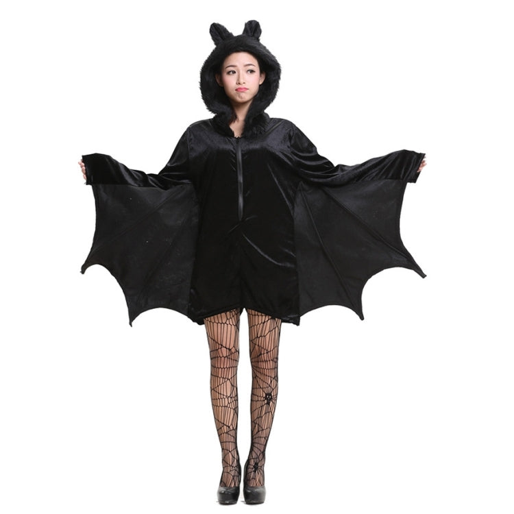 Halloween Costume Children and Women Bat Vampire Clothing Stage Performance Cosplay Clothing, Size:L, Bust: 94cm, Clothes Long: 73cm, Suggested Height:150-160cm, Size: L Adult