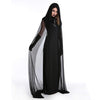 Halloween Costume Night Wandering Soul Ghost Dress Witch Dress Nightclub Rave Party Service, Size:XS, Bust: 78cm, Clothes Long: 100cm, Cloak Length:180cm, Size: XS Adult