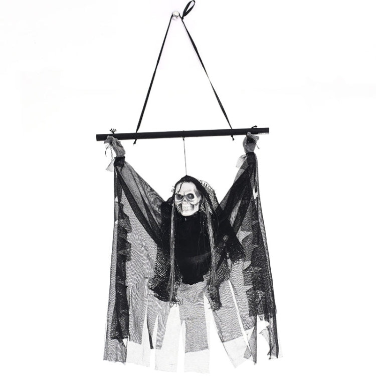 Halloween Electric Luminous Skeleton Hanging Head Induction Props Haunted House Decorations Toys, Luminous Skeleton