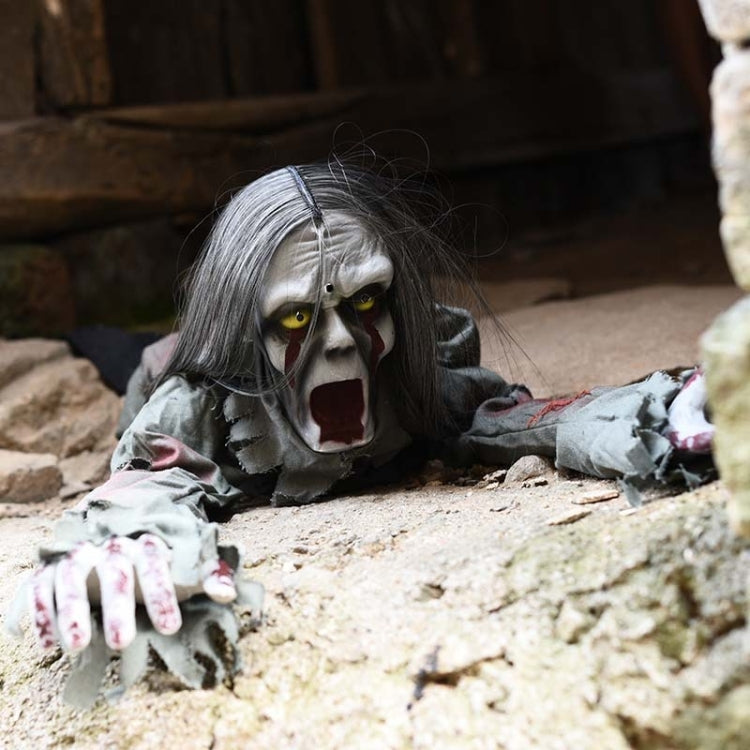 Halloween Decorations Horror Crawling Ghosts Simulation Long Hair Bald head Ghosts, Crawling Ghosts