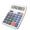 OSALO OS-5M 12 Digits Desktop Calculator Solar Energy Dual Power Calculator, OS-5M