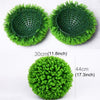 Artificial Green Eucalyptus Plant Ball Topiary Wedding Event Home Outdoor Decoration Hanging Ornament, Diameter: 17 inch, 17 inch