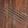 4 PCS Reusable Stainless Steel Drinking Straws + 1 x Cleaner Brush Set Kit, Straight