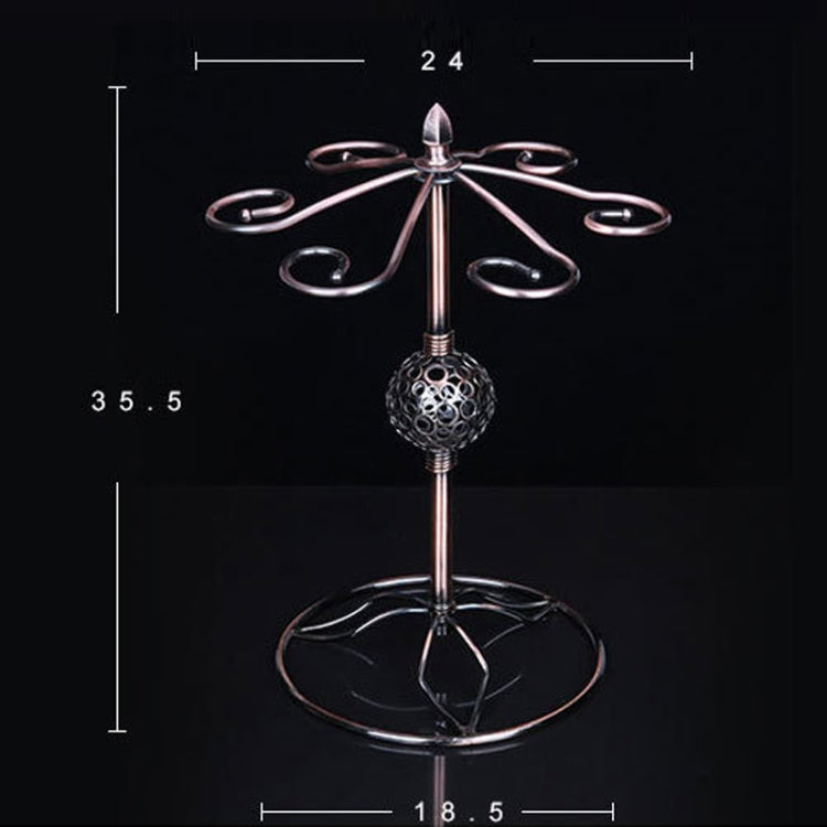 Iron Hanging Wine Glass Shelf Drain Rack Pearl Shape Cup Holder, TC-1010