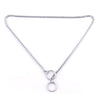 Pet Collars Pet Neck Strap Dog Neckband Snake Chain Dog Chain  Solid  Metal Chain Dog Collar，Length:35cm, 35cm