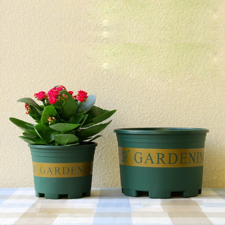 Flower Pots Plant Nursery Pots Plastic Pots Creative Gallons Pots with Tray,Size:12*16*12cm, 12*16*12cm