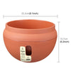 Hanging Plastic Flower Pots Hanging Pots Flower Pot With Hanging Chain,Medium Size:23.2*15.7cm ,Random Color Delivery, Medium Size