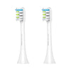 2 PCS Original Xiaomi Youpin General Cleaning Replacement Brush Heads for Xiaomi Soocare Sonic Electric Toothbrush (HC7711W), General Cleaning White, General Cleaning Black