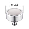 Removable and Washable Space Aluminum Plated Round Pressurized Top Spray Shower Head, Size: 82mm, Pattern A