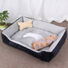 Dog Bone Pattern Big Soft Warm Kennel Pet Dog Cat Mat Blanket, with Blanket Size: S, 60×45×15cm, Size: S