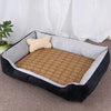 Dog Bone Pattern Big Soft Warm Kennel Pet Dog Cat Mat Blanket, with Rattan Mat Size: S, 60×45×15cm, Size: S