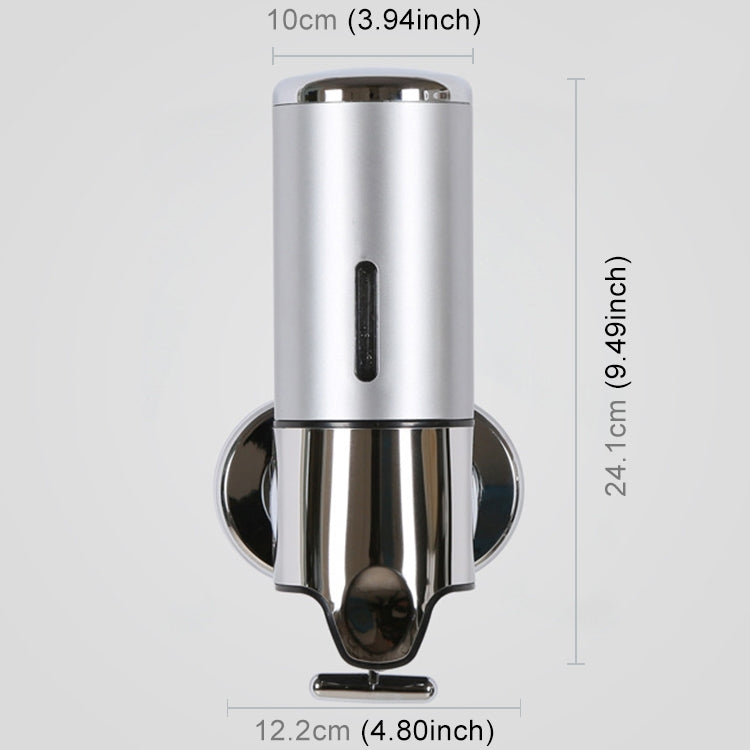 Hotel Shower Manual Dispenser Wall Mounted Washing Liquid Shampoo Soap Bottle, Capacity: 500ml, 500ml/Silver, 500ml/White, 500ml/Dark Red, 500ml/Green, 500ml/Gold, 500ml/Blue, 500ml/Purple