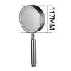 Removable and Washable 304 Stainless Steel Round Pressurized Handheld Shower Head, Size: 117mm, Pattern E