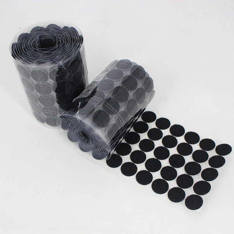 1000 PCS 25mm Round Nylon Adhesive, 25mm (Black), 25mm (White)