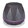 Peach Shape Wood Grain Remote Control Ultrasonic Humidifier Aromatherapy Machine Automatic Alcohol Sprayer with LED Lights, Capacity: 400mL, EU Plug (Dark Wood Color), Diamond Dark Wood Color, Diamond Light Wood Color, Peach Shape Dark Wood Color������...