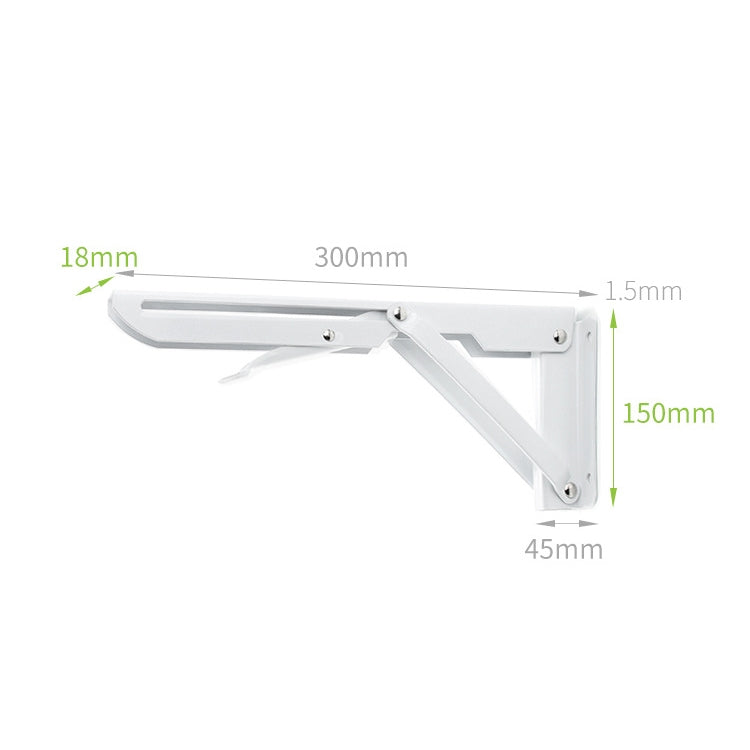12 inch Wall-mounted Foldable K-shaped Storage Shelf for Dining Table