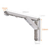 8 inch Wall-mounted Foldable Stainless Steel Spring Storage Shelf for Dining Table