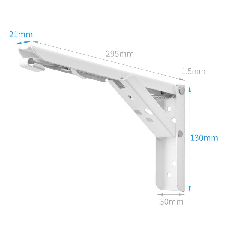 12 inch Wall-mounted Foldable Spring Storage Shelf for Dining Table