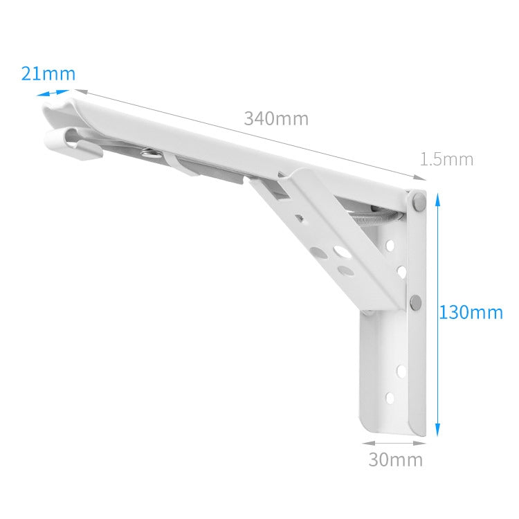 14 inch Wall-mounted Foldable Spring Storage Shelf for Dining Table