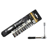 12 in 1 1/4 Interface Ratchet Wrench Set Car Repair Combination Hardware Toolbox, 12 PCS 1/4 Interface