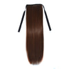 Natural Long Straight Hair Ponytail Bandage-style Wig Ponytail for Women，Length: 45cm, 45cm