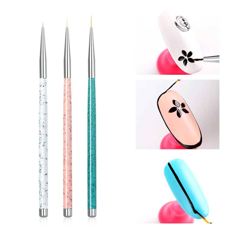 3PCS Nail Drawing Pen Dotting Tools Drawing Pen Carved Tool Nail Art
