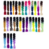 Fashion Color Gradient Individual Braid Wigs Chemical Fiber Big Braids, Length: 60cm(04 Black+Red), 04, 05, 07, 09, 10, 11, 12, 13, 14, 19, 20, 22, 23, 24, 32, 33, 39, 40, 41, 48, 52, 53, 55, 57
