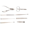 8 In 1 Classic Fashion Nail Care Clipper Pedicure Manicure Kits, 8 In 1