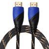 1.8m HDMI 1.4 Version 1080P Woven Net Line Blue Black Head HDMI Male