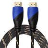 3m HDMI 1.4 Version 1080P Woven Net Line Blue Black Head HDMI Male to