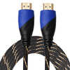 5m HDMI 1.4 Version 1080P Woven Net Line Blue Black Head HDMI Male to