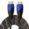 15m HDMI 1.4 Version 1080P Woven Net Line Blue Black Head HDMI Male