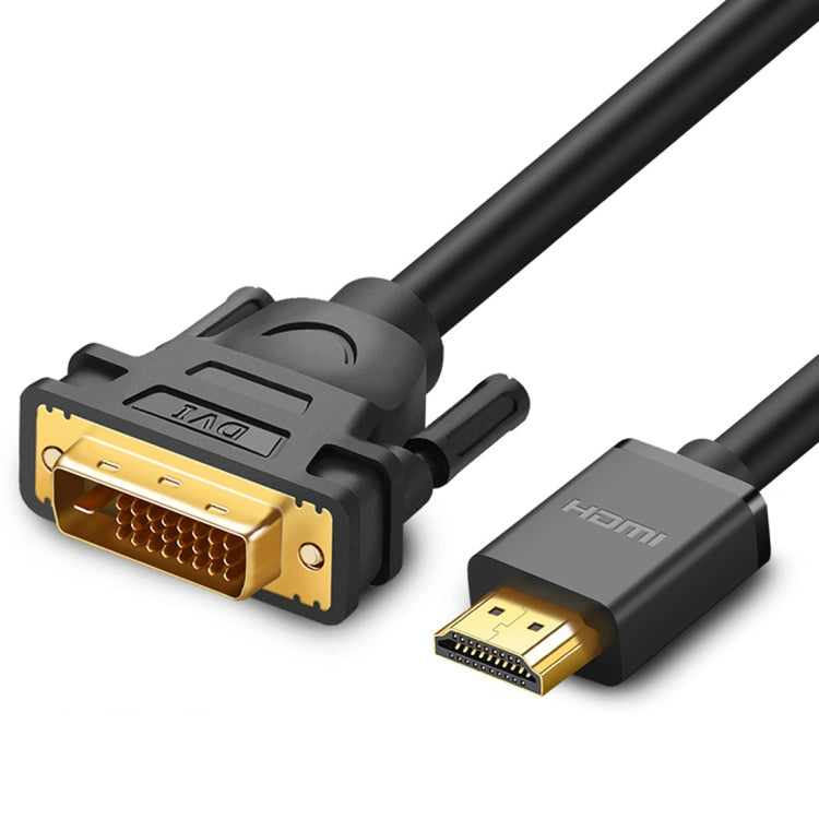 UGREEN DVI D(24+1) Male to HDMI Male HD 2K Two-way Interchanging Line,Length: 1m, Length: 1m
