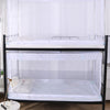Student Dormitory Square Ceiling Zipper Mosquito Net Encryption Zipper Single Door Defence Mosquito for Lower Berth, Lower Berth (White), Lower Berth (Grey)