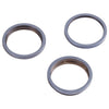 3 PCS Rear Camera Glass Lens Metal Outside Protector Hoop Ring for iPhone 13 Pro, For iPhone 13 Pro