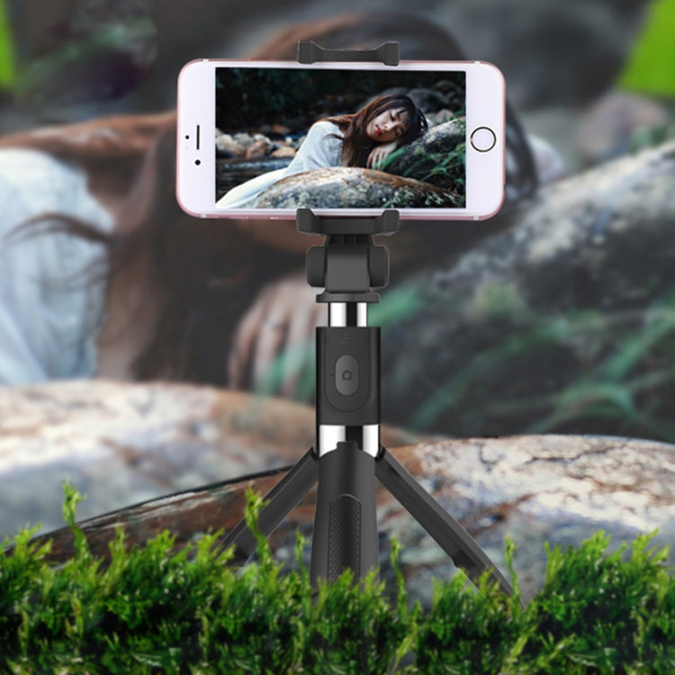 2 in 1 Foldable Bluetooth Shutter Remote Selfie Stick Tripod for