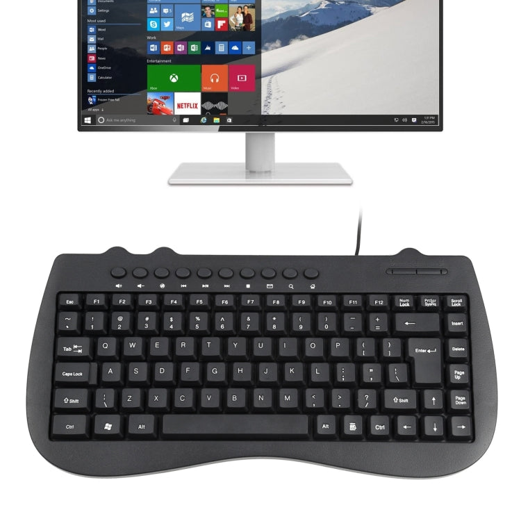 KB-301B Multimedia Notebook Mini Wired Keyboard