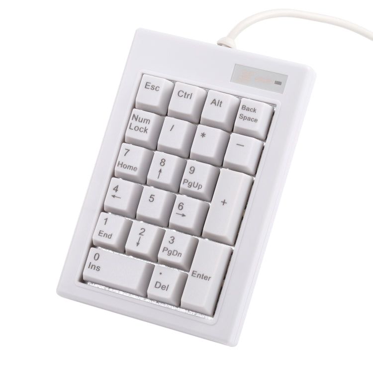 DX-21A 21-keys USB Wired Mechanical Black Shaft Mini Numeric Keyboard, DX-21A