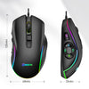 MKESPN X9 10 Buttons 7200DPI RGB Macro Definition Gaming Wired Mouse, x9