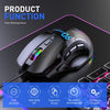 MKESPN X10 9-Buttons RGB Wired Full Speed Macro Definition Gaming Mouse, Full Speed Macro Definition